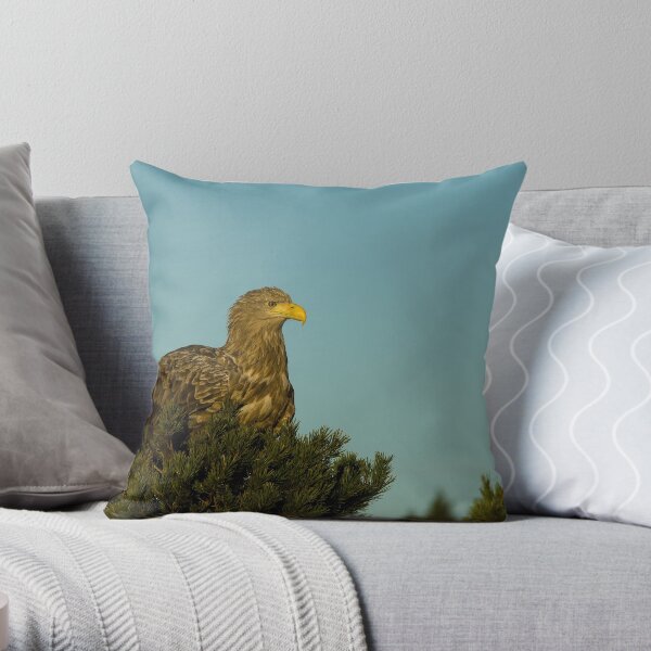 European SeaEagle Throw Pillow
