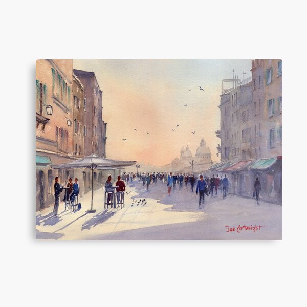 Venice from Via Garibaldi Metal Print