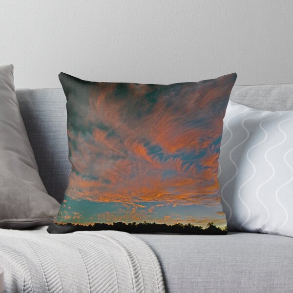 Tongues of Fire Throw Pillow