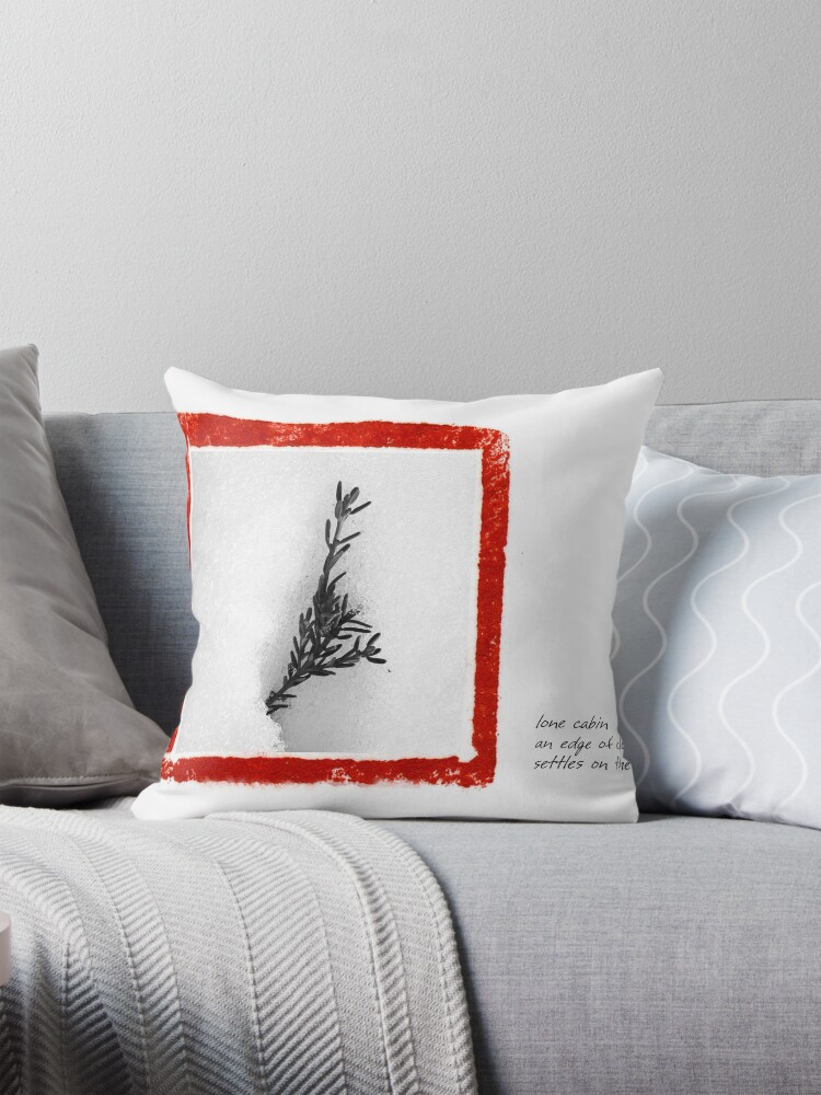 Thumbnail 1 of 4, Pillow, lone cabin designed and sold by ronmoss.