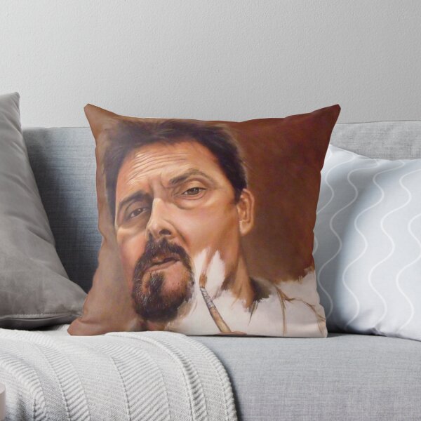 Self Portrait of A.F.Branco Throw Pillow