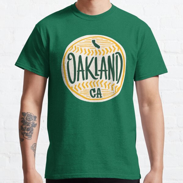 Hand Drawn Baseball for Oakland California with custom Lettering Classic T-Shirt