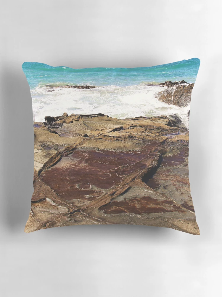 Thumbnail 3 of 4, Pillow, Tidal Incoming designed and sold by Rhonda Taylor.