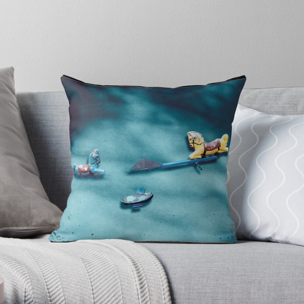 Winter Playground Throw Pillow