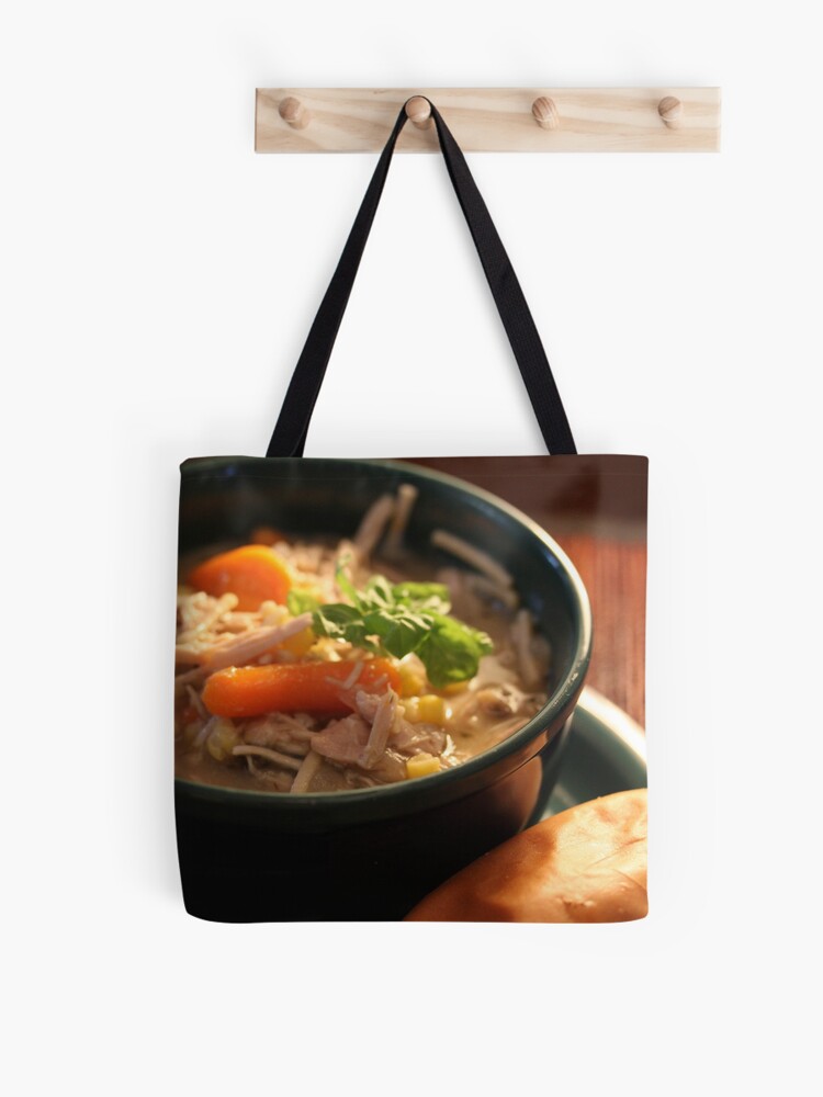 Thumbnail 1 of 2, Tote Bag, Day After Thanksgiving - Turkey Soup designed and sold by eelsblueEllen.