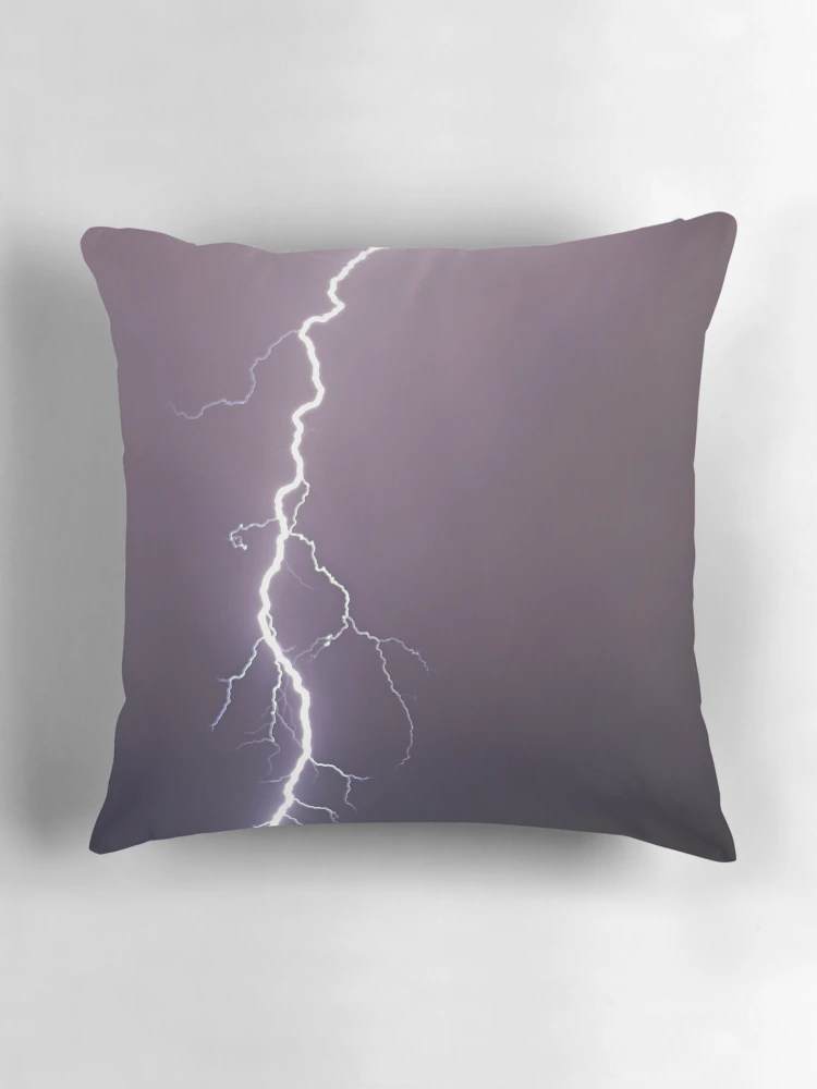 Thumbnail 3 of 4, Pillow, Lightning Roots designed and sold by Dennis Jones - CameraView.
