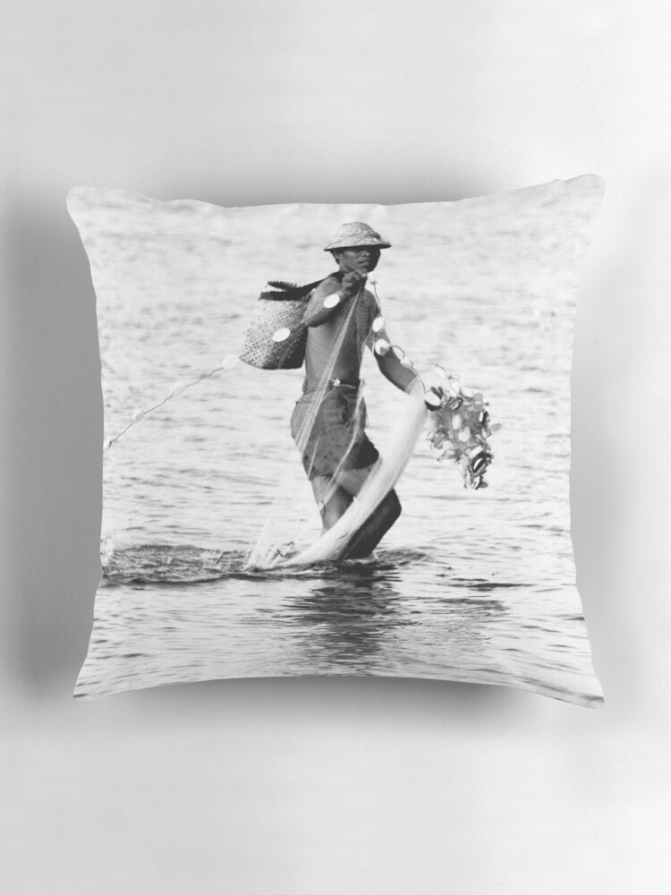 Thumbnail 3 of 4, Pillow, Balinese Fisherman designed and sold by redmoondragon.