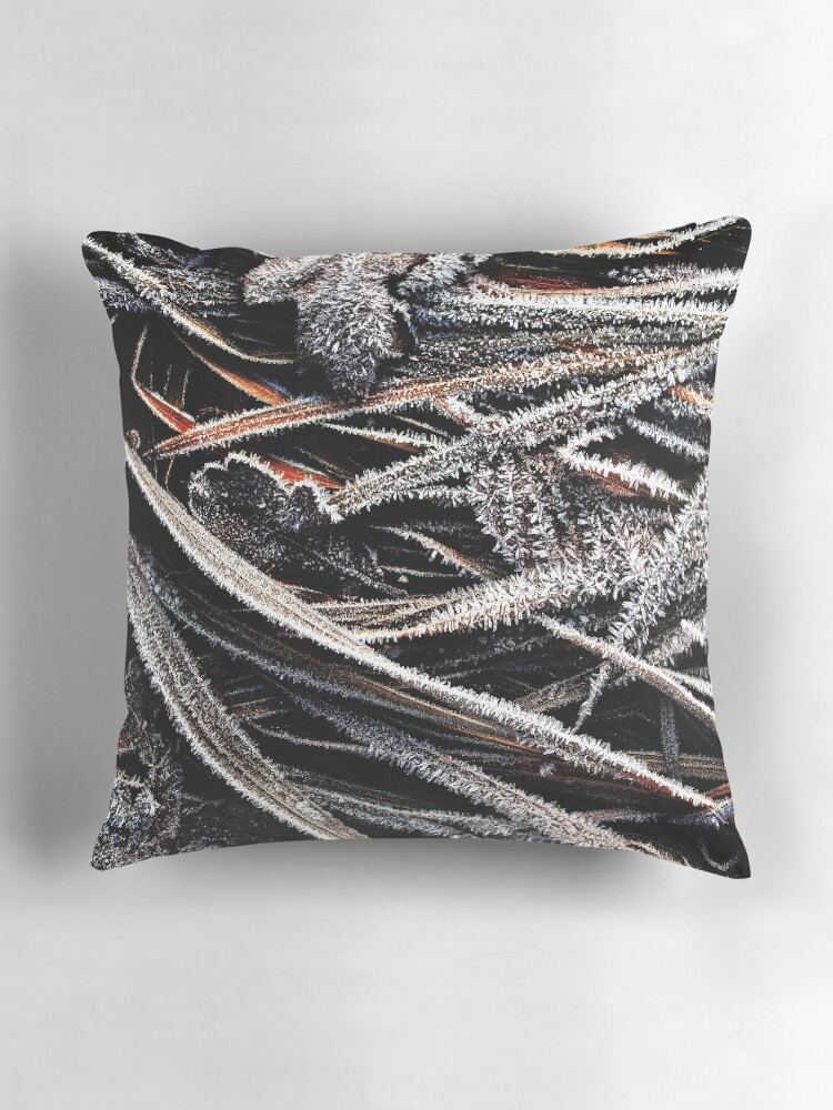 Thumbnail 3 of 4, Pillow, Touch of frost Frost 7 designed and sold by Coigach.