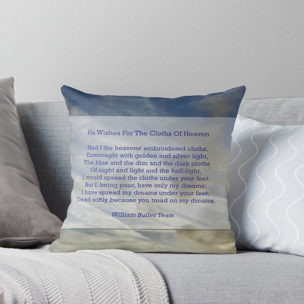 Item preview, "He wishes for the cloths of heaven" by William Butler Yeats designed and sold by Philip Mitchell.