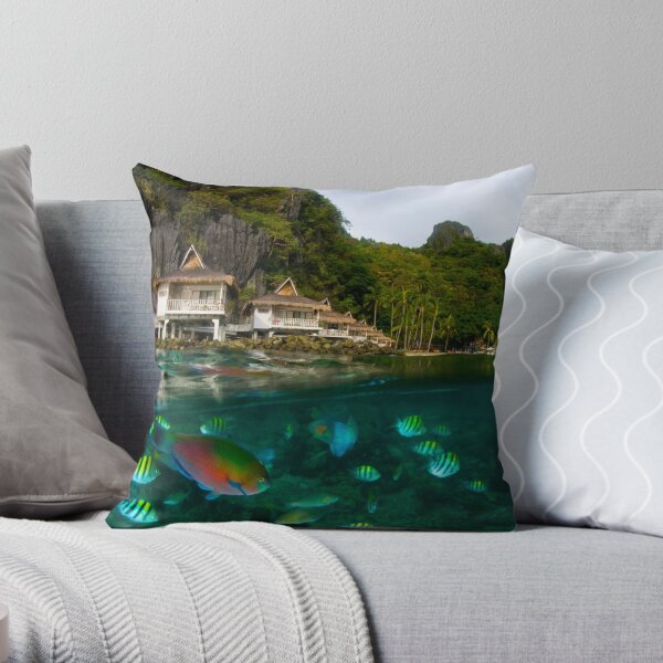Tropical Fish Throw Pillow
