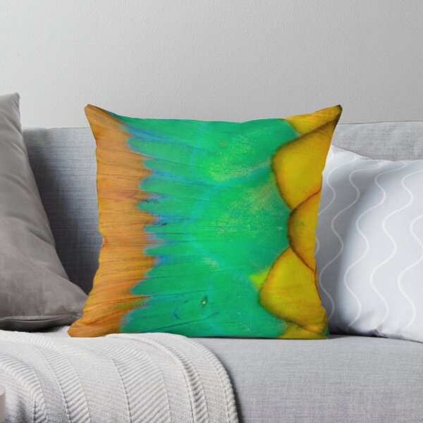 Parrotfish scales Throw Pillow