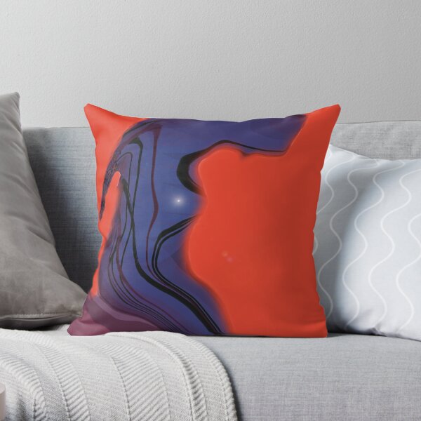 troubled woman Throw Pillow