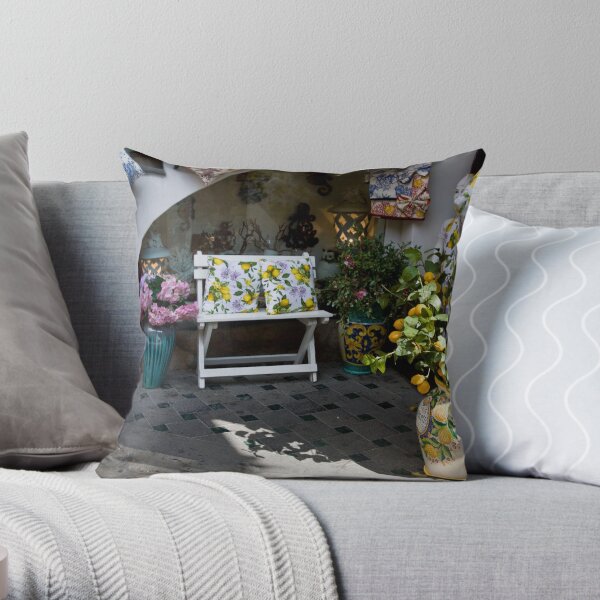 Limoncello Bench Throw Pillow