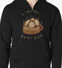 Sonnen heraus Brötchen heraus! Hoodie mit Reißverschluss