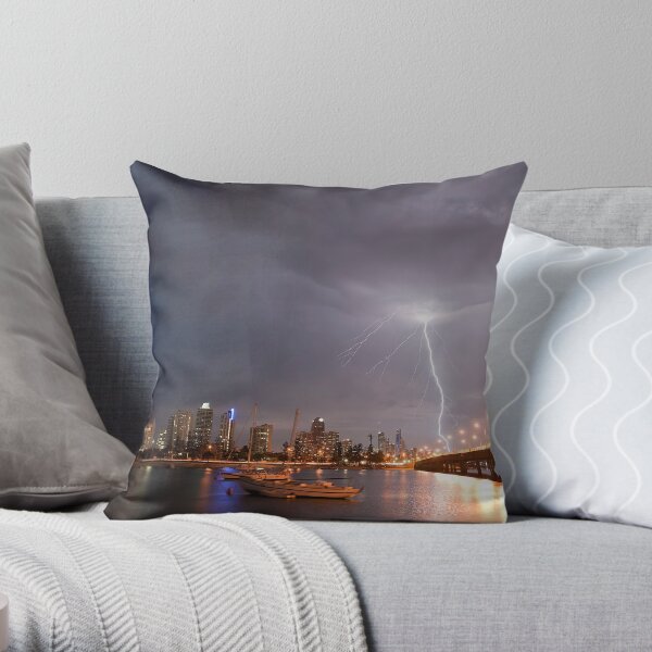 Passing Storm Throw Pillow