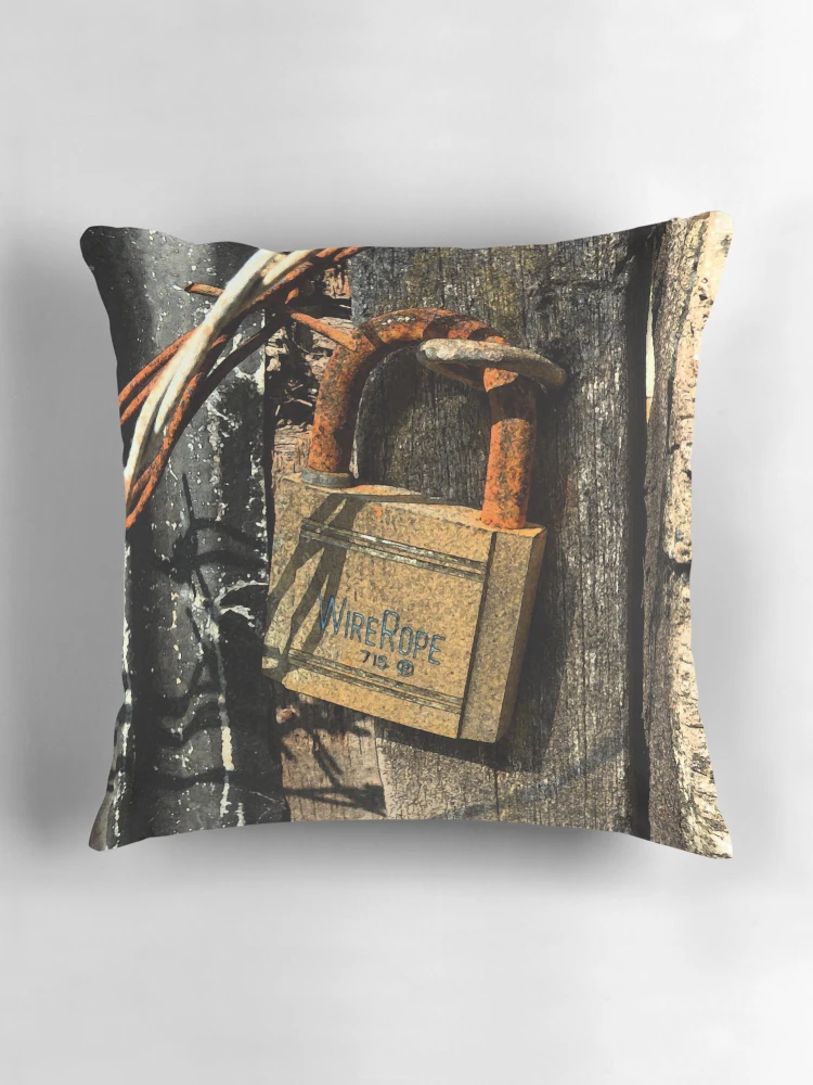 Aperçu 3 sur 4. Coussin avec l'œuvre Wire Rope créée et vendue par Digby.