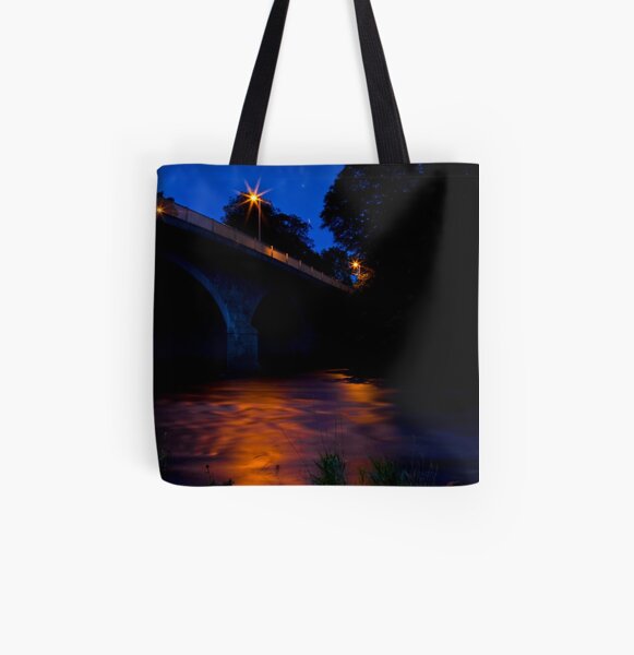 River Dee at night All Over Print Tote Bag