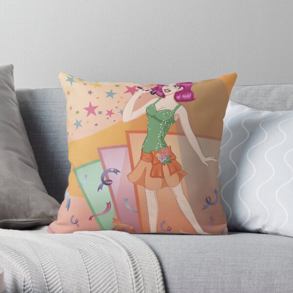 Rockin' Hallowe'en Throw Pillow