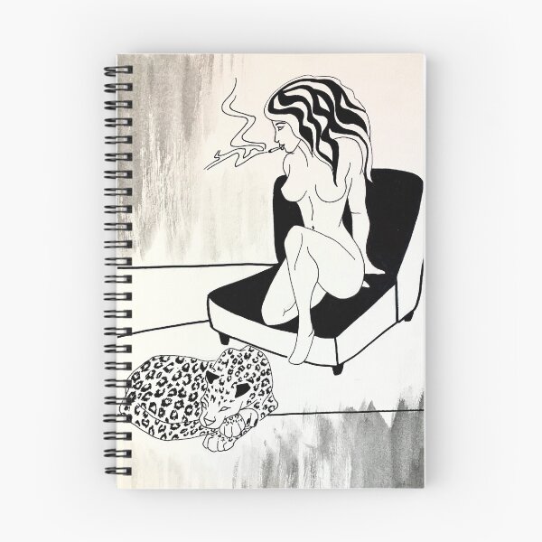 Item preview, Leopard and girl art  designed and sold by Dee Creates Art .