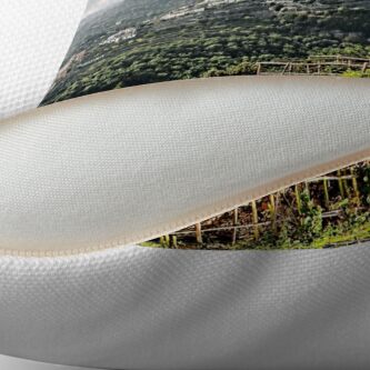 Alternate view of Vineyard in Ravello Throw Pillow