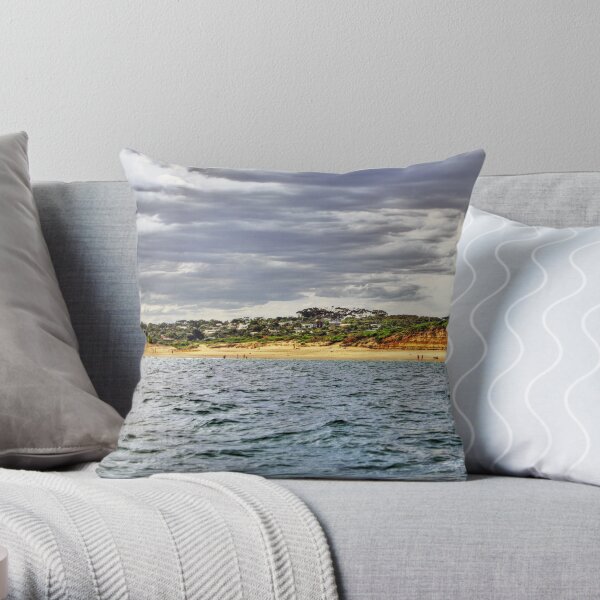 Jan Juc beach Throw Pillow