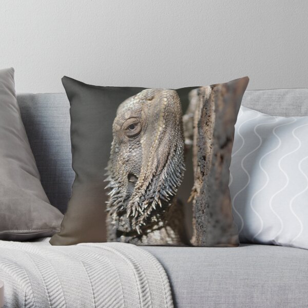 Eastern Bearded Dragon Throw Pillow