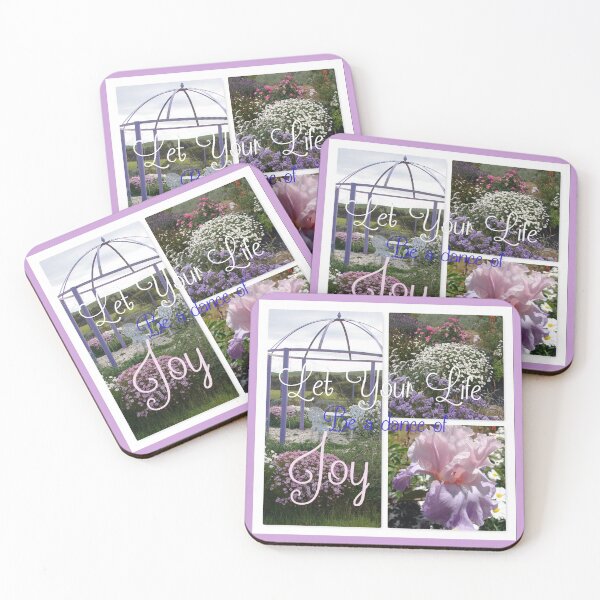 Item preview, Floral Shabby Chic Collage Dance of Joy Inspirational Saying designed and sold by Sarah  Rajkotwala.