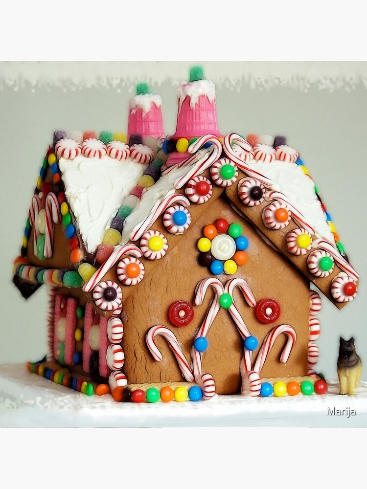 gingerbread house pillow