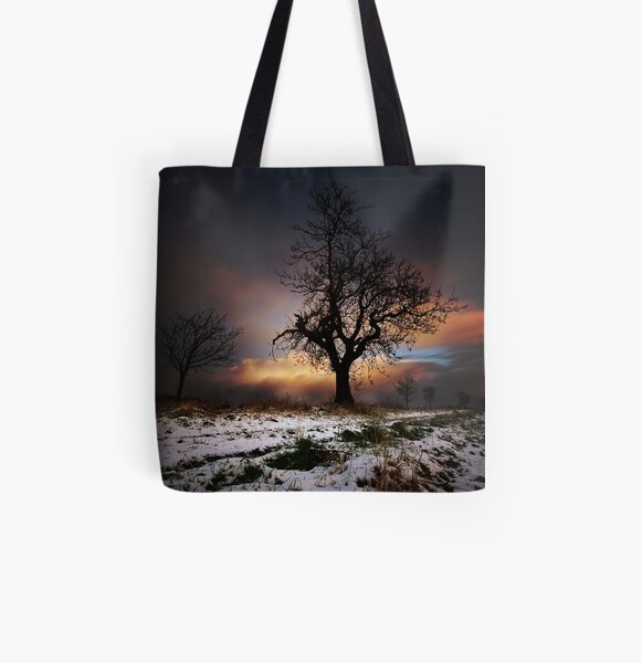 Christmas Trees All Over Print Tote Bag