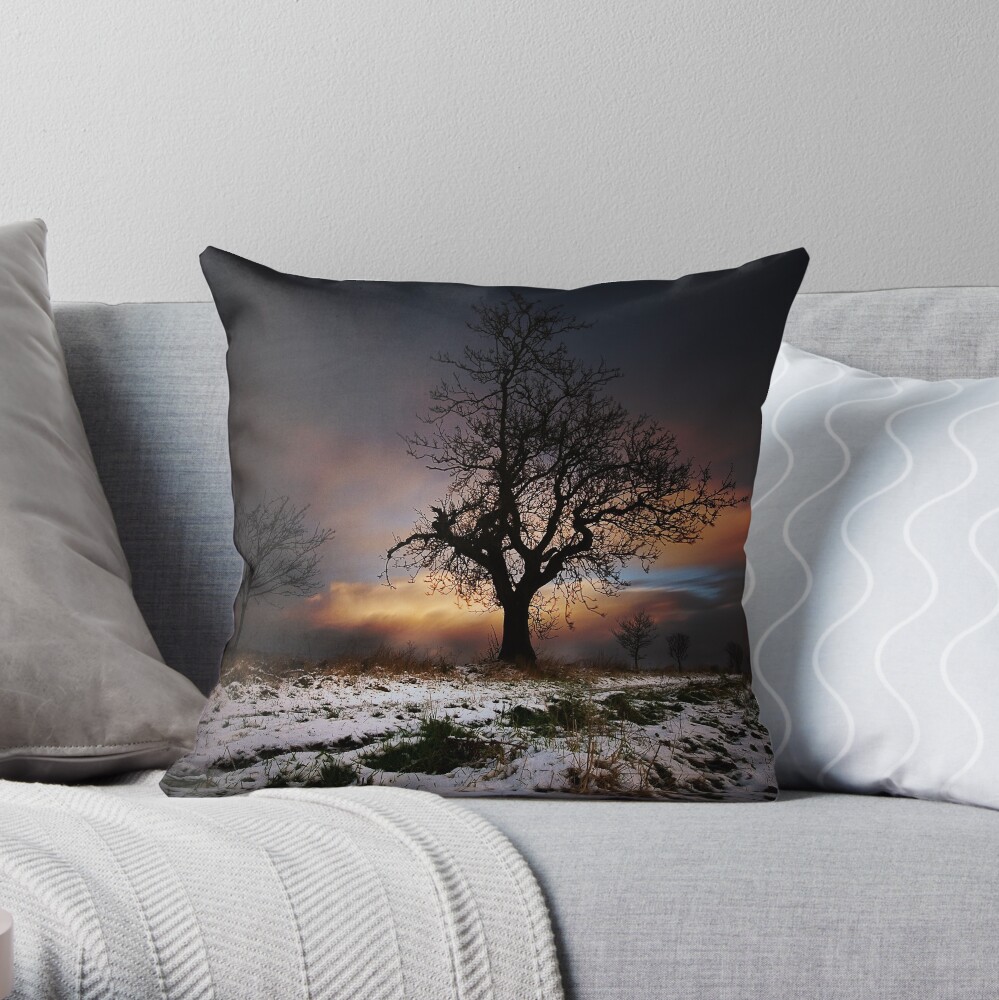 Christmas Trees Throw Pillow