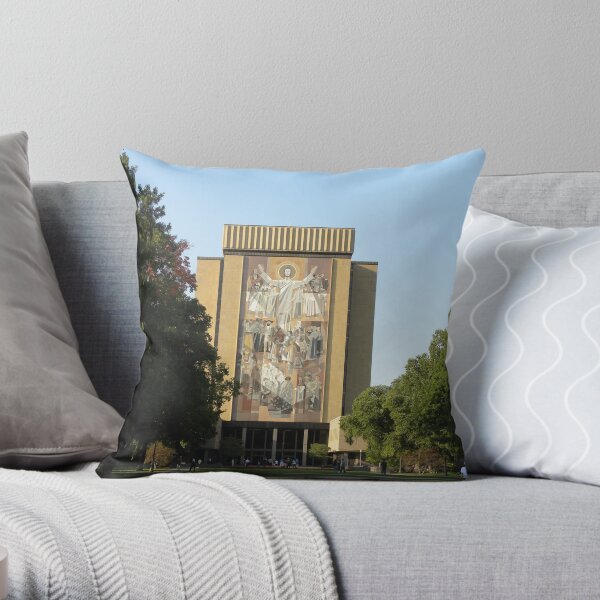 Touchdown Jesus Throw Pillow