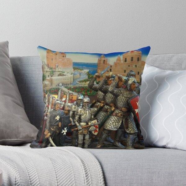 Maltese Crusades Throw Pillow