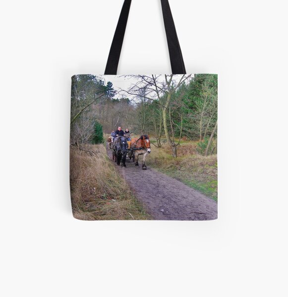 A ride through the forest All Over Print Tote Bag