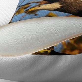 Alternate view of Eagle With Fish, My first Capture Throw Pillow