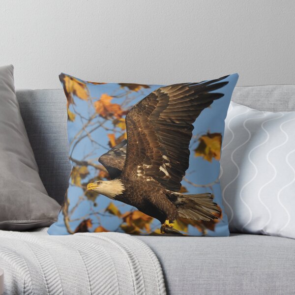 Eagle With Fish, My first Capture Throw Pillow