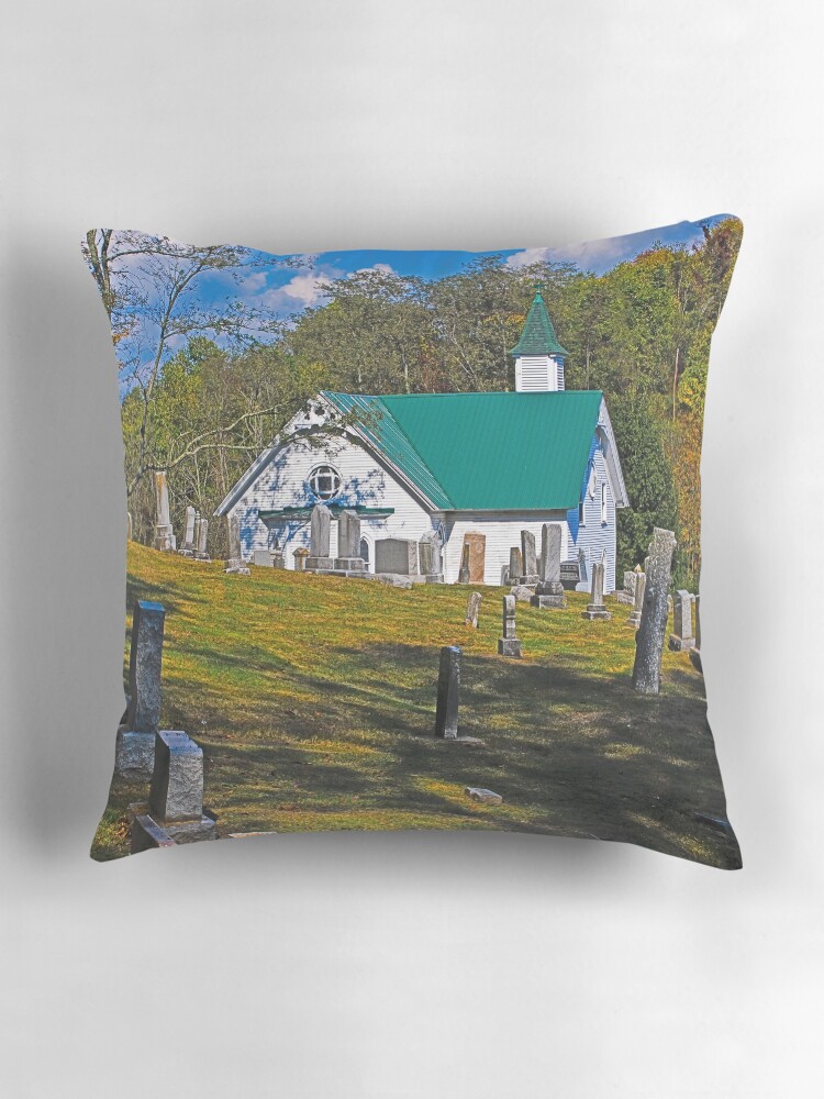 Thumbnail 3 of 4, Pillow, Mount Olive UMC, Jarvisville West Virginia designed and sold by mtbearded1.