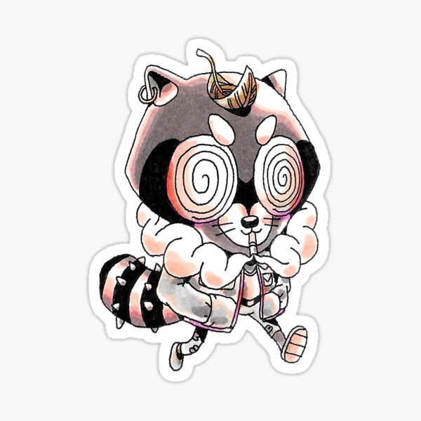 Troublesome Tanooki Sticker