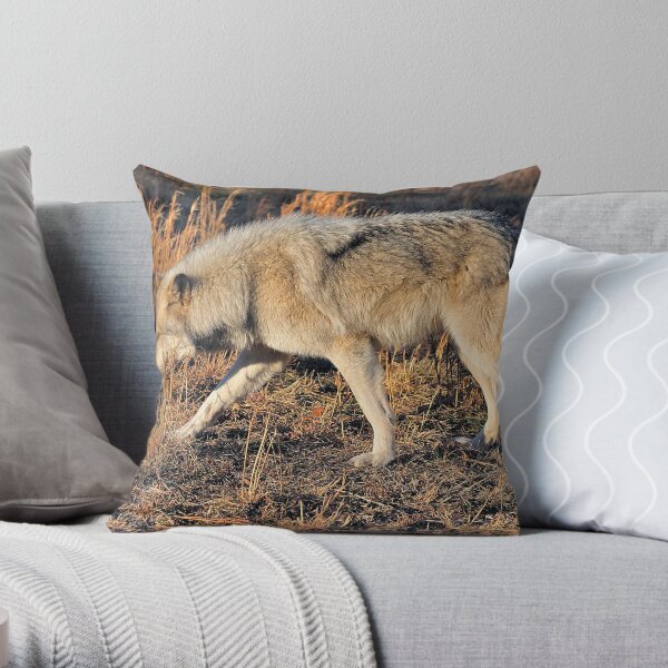 Ahote the Wolf Hybrid Throw Pillow