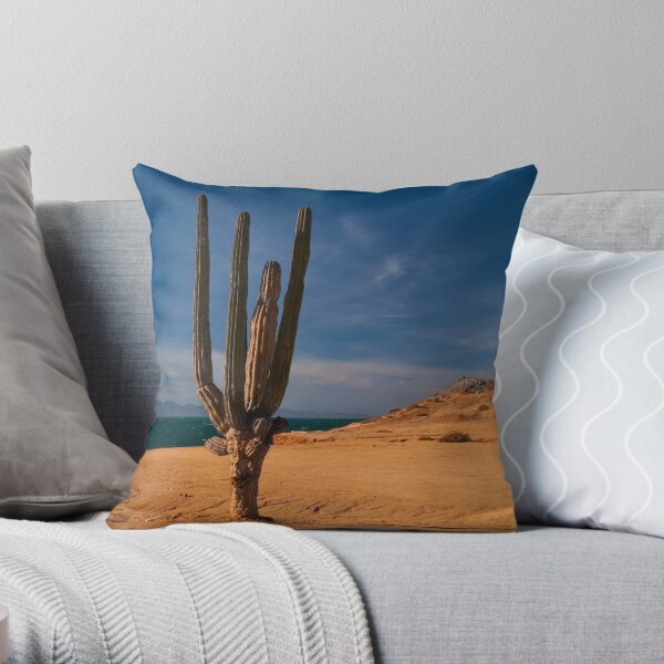 Cactus Row Throw Pillow