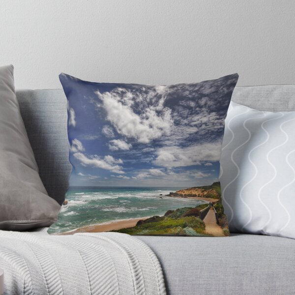 Sorrento Back Beach Throw Pillow
