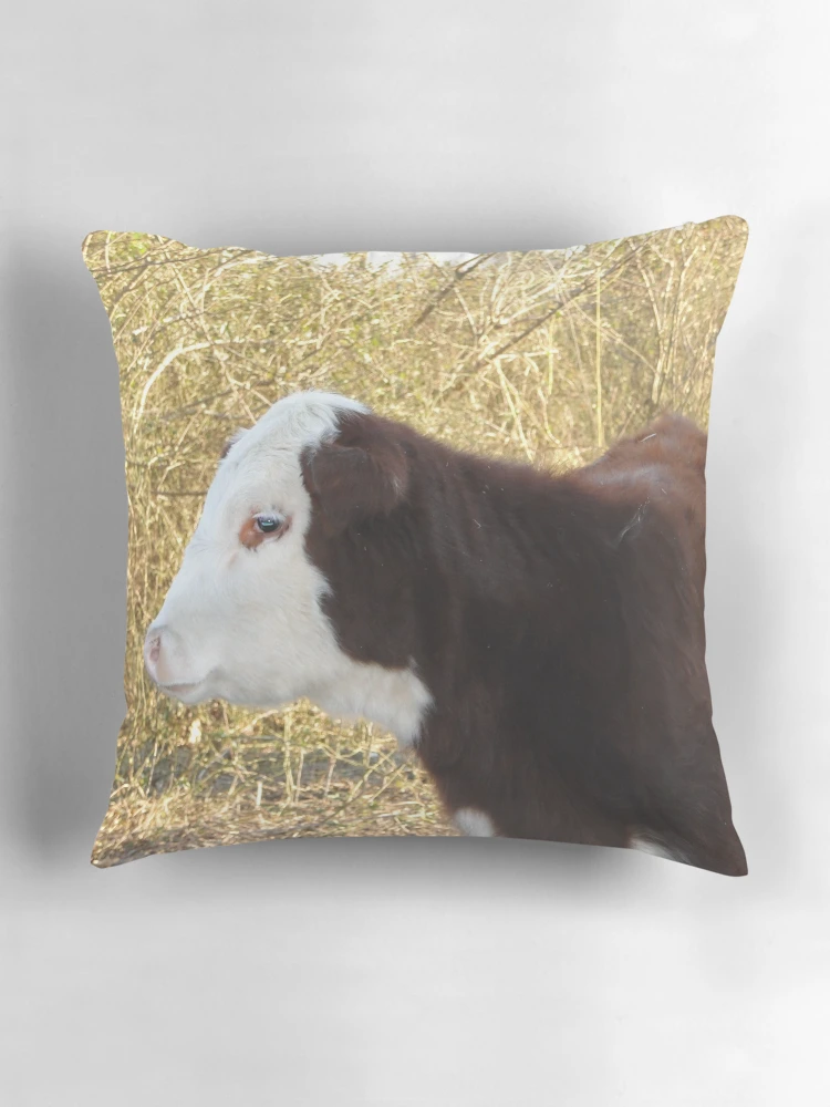 Thumbnail 3 of 4, Pillow, Bull designed and sold by Ree  Reid.