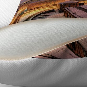 Alternate view of Newcastle in winter Throw Pillow