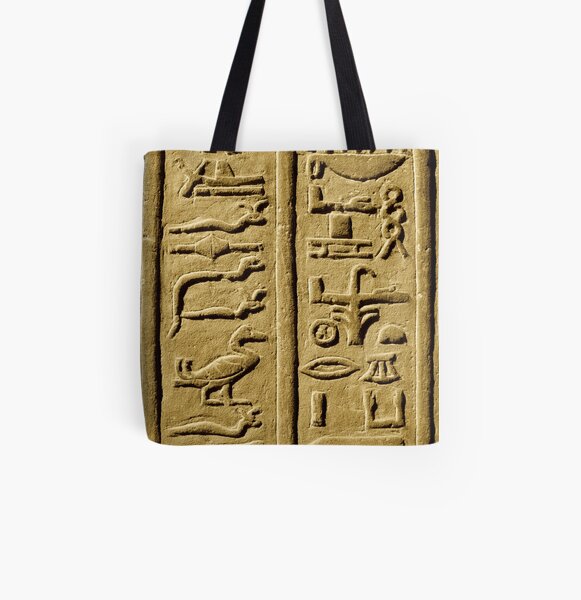 Hieroglyphics All Over Print Tote Bag