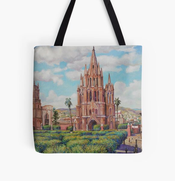 Plaza en San Miguel de Allende, Mexico All Over Print Tote Bag