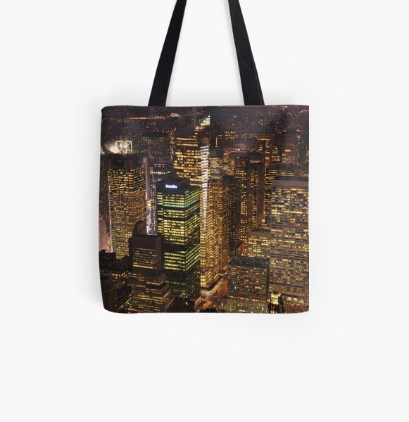 City Lights All Over Print Tote Bag