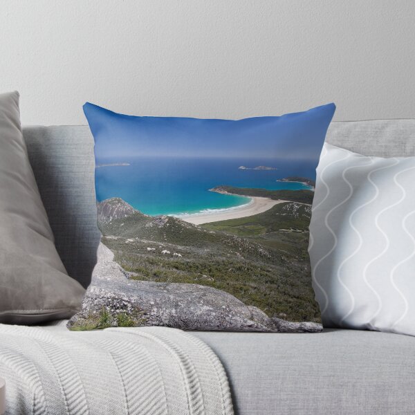 Tidal River and Norman Bay Throw Pillow