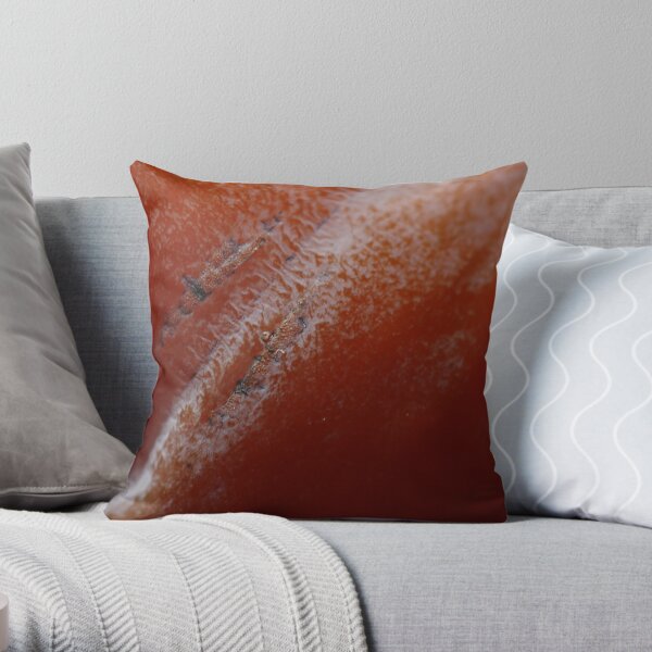 kaki scars Throw Pillow