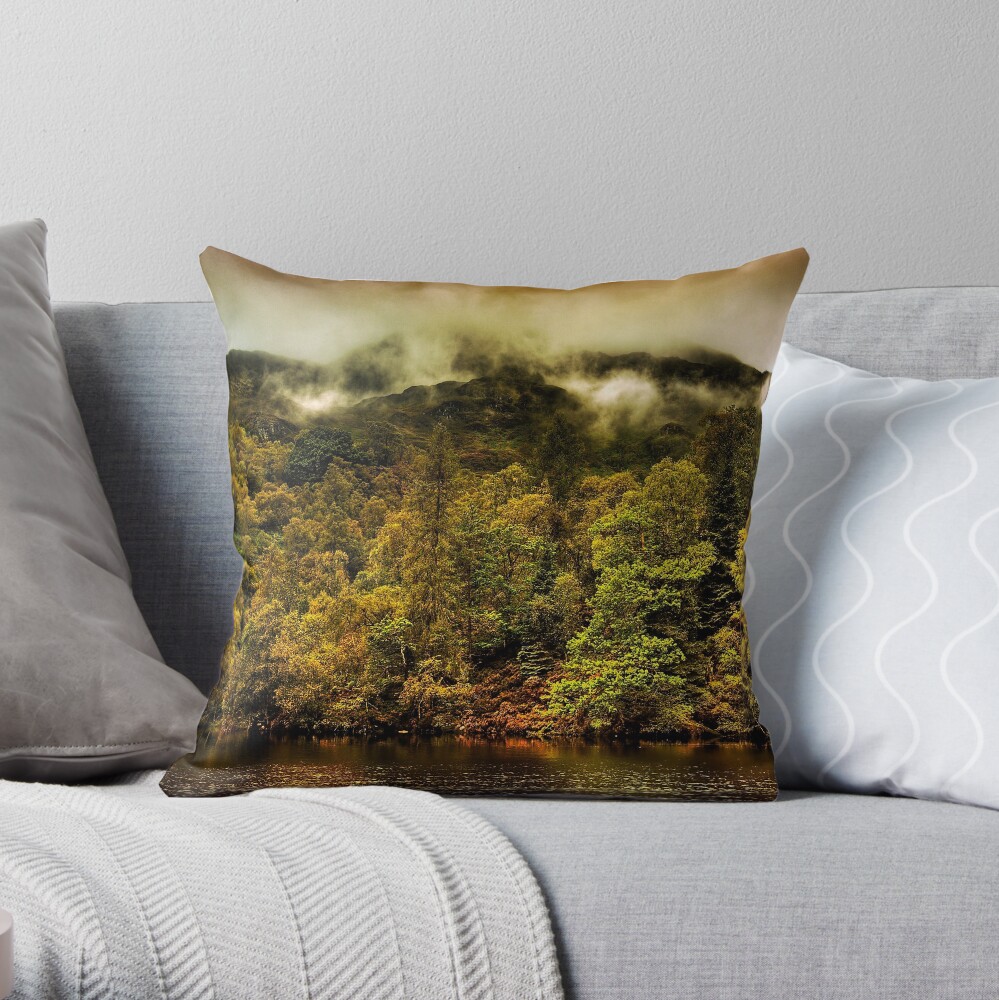 Autumn Mists Throw Pillow