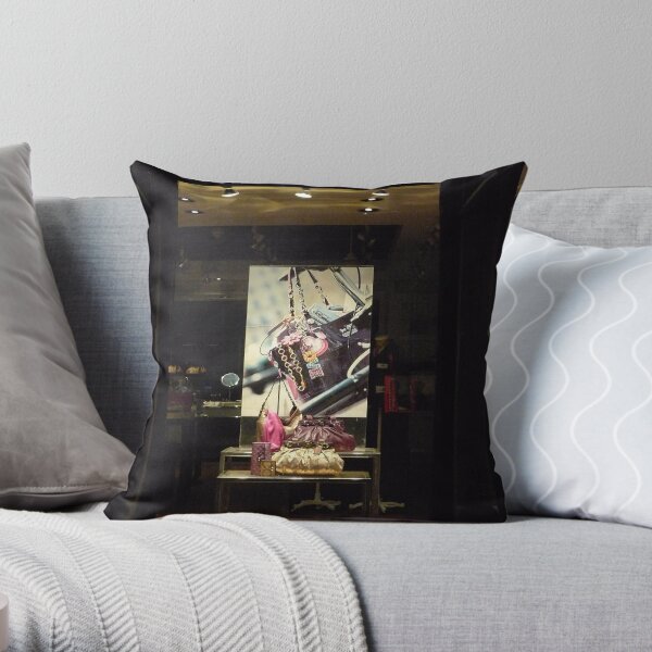 Purse Shop Quincy Market Throw Pillow