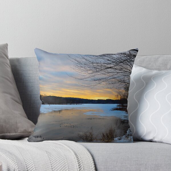 Aperçu de l'œuvre January sunset - Johnson's Pond, Boxford, MA créée et vendue par helmetheads.